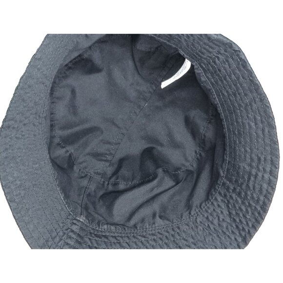 Lands End Black Bucket Hat Microfiber Size S/M Water Resistant Lightweight - Picture 7 of 8